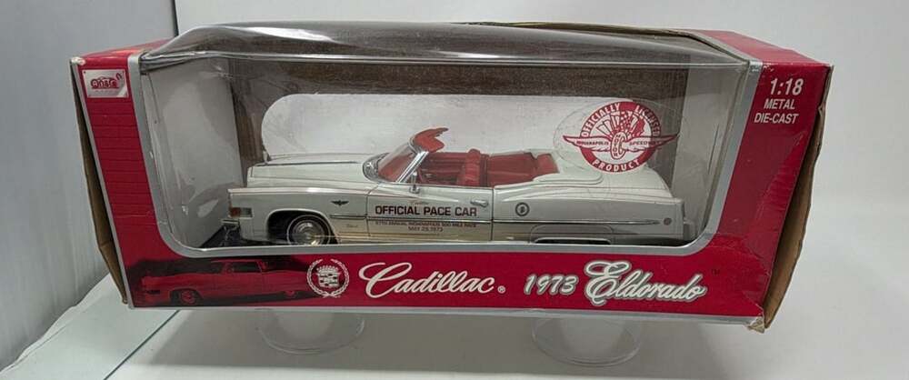 Ertl American Muscle 1:18 1973 Cadillac Eldorado Convertible Indy Pace Car Dieca